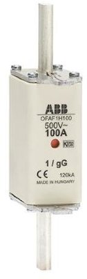 Предохранитель OFAF1H80 80A тип gG размер1 до 500В ABB 1SCA022627R4060