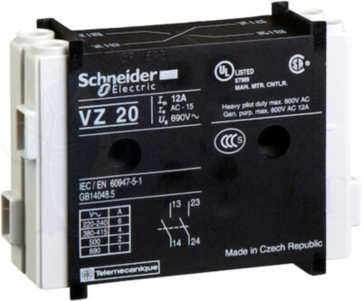 ДОПОЛНИТЕЛЬНЫЕ КОНТАКТЫ НО+НЗ Schneider Electric VZ7