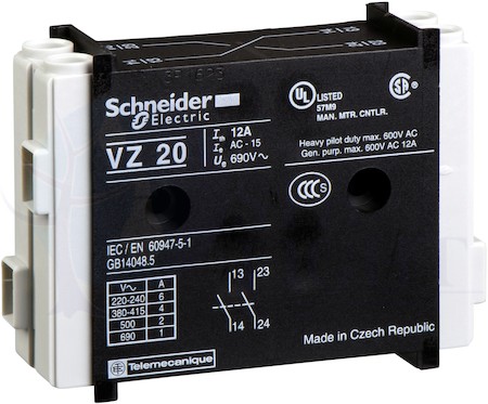 ДОПОЛНИТЕЛЬНЫЕ КОНТАКТЫ НО+НЗ Schneider Electric VZ7