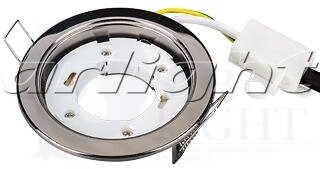 Рамка GX53 106BC Черный хром Arlight 017020