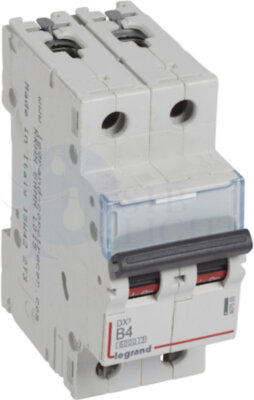 Автомат 2P 4А DX3 (6 кА, B) Legrand 407505
