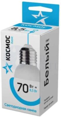 Лампа светодиодная LED BASIC GL45 8.5Вт 220В E27 4500К Космос LkecLED8.5wGL45E2745 КОСМОС LkecLED8.5wGL45E2745
