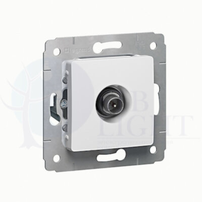 Розетка телевизионная Cariva (TV, под рамку, с/у, 10 дБ, белый) Legrand 773679
