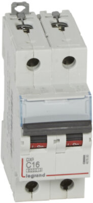 Автомат 2P 16А DX3-E (10 кА, C) Legrand 407800