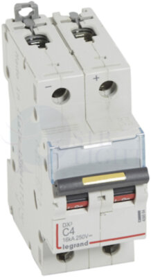 Автомат 2P 4А DX3 (6 кА, C) Legrand 409564