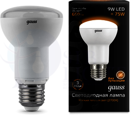 Лампа LED Reflector R63 E27 9W 2700K Gauss 106002109