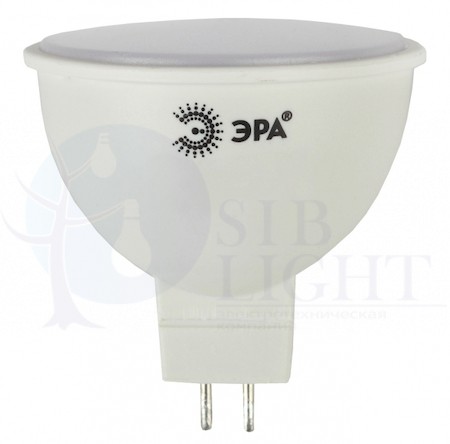Лампа светодиодная LED 4Вт MR16 4000К GU5.3 нейтральный софит ERA Б0017747