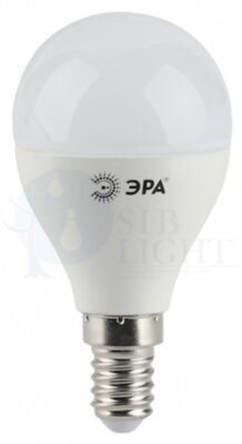 Лампа светодиодная LEDP45-9W-827-E14(диод,шар,9Вт,тепл,E14) ERA Б0029041