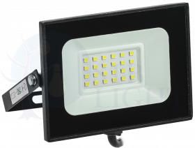 Прожектор светодиодный СДО 06-20 IP65 6500K черный IEK