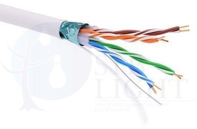 Информационный кабель экранированный F/UTP 4х2 CAT5E, LSZH, белый ДКС RN5EFULS3WH