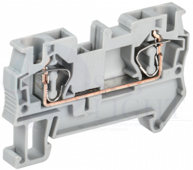 Клемма пружинная КПИ 2в-4 41А серая IEK