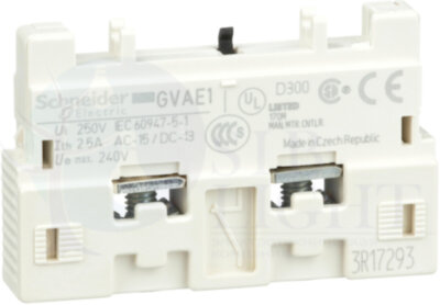 ДОПОЛНИТЕЛЬНЫЙ БЛОК КОНТАКТОВ НО ИЛИ НЗ Schneider Electric GVAE1