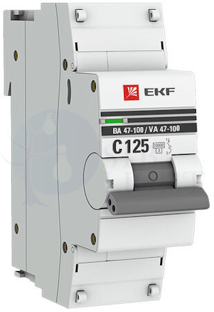 Выключатель автоматический модульный 1п C 25А 10кА ВА 47-100 PROxima EKF mcb47100-1-25C-pro