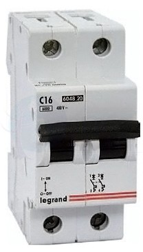 Автомат 2P 16А LR (6 кА, C) Legrand 604820