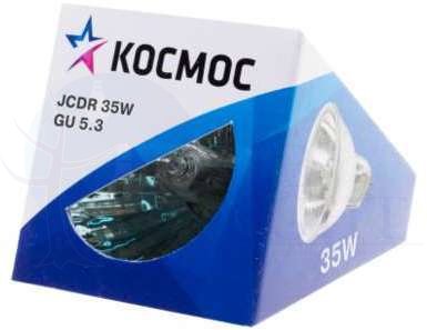 Лампа галогенная JCDR 35Вт GU5.3 220В Космос LKsmJCDR220V35W КОСМОС LKsmJCDR220V35W