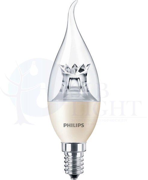 Светодиодная лампа Philips E14 6W = 40W теплый свет диммируемая Master арт. 929001140537