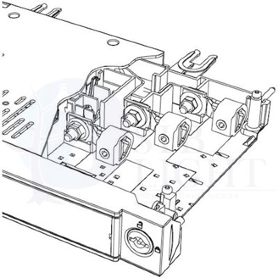 Кабельные зажимы для XR00 10-95мм (набор 3шт) ABB 1SEP408499R0001