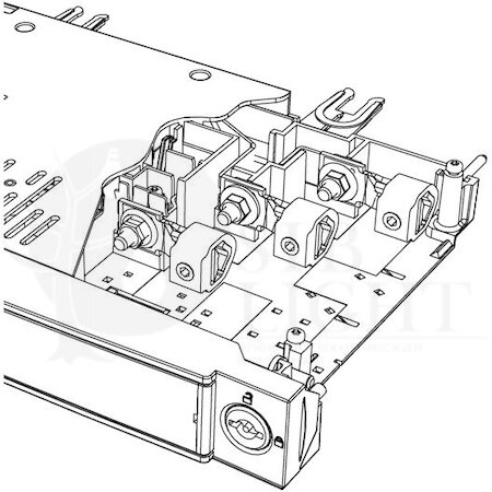 Кабельные зажимы для XR00 10-95мм (набор 3шт) ABB 1SEP408499R0001
