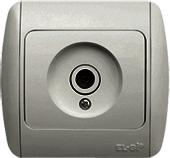 Розетка TV проход бел/бел ZIRVE ABB 501-000202-272
