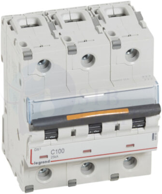 Автомат 3P 100А DX3 (25 кА, C) Legrand 409789