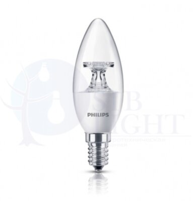 Лампа светодиодная LED 5.5-40Вт E14 2700К 230В B35 CL ND_AP / 871869645491600 Philips 929001142507