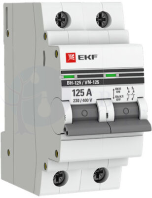 Выключатель нагрузки 2P 125А ВН-125 PROxima EKF SL125-2-125-pro