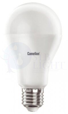 Лампа светодиодная LED17-A65/830/E27 17Вт грушевидная 3000К тепл. бел. E27 1470лм 170-265В Camelion 12308
