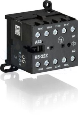 Миниконтактор K6-22-Z 3A (400В AC3) катушка 48В АС ABB GJH1211001R0223