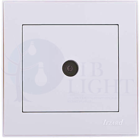 Розетка TV СП Рейн проходная бел. Lezard 703-0202-129 LEZARD 703-0202-129