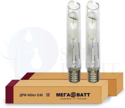 Лампа газоразрядная металлогалогенная ДРИ 400/5000К E40 (25) МЕГАВАТТ 02973 МЕГАВАТТ 02973