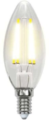 Лампа светодиодная LED 5вт 200-250В свеча диммируемая 450Лм Е14 3000К Uniel Air филамент Uniel UL-00002860