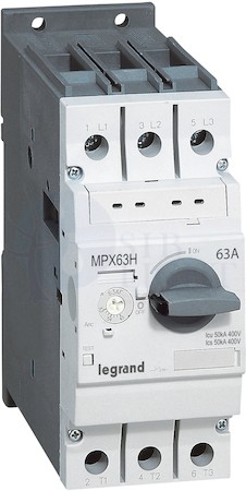MPX3 Автоматический выключатель для защиты электродвигателей 63H 22A 50kA Legrand 417363