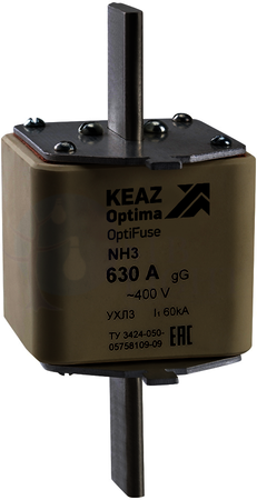 Вставка плавкая OptiFuse NH3-100-400AC-0-gG-УХЛ3 КЭАЗ 144817