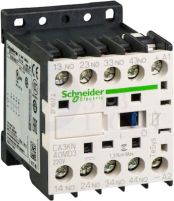 ПРОМЕЖУТОЧНОЕ РЕЛЕ 3НО+1НЗ, ЦЕПЬ УПРАВЛЕНИЯ 220В ПОСТОЯННОГО ТОКА Schneider Electric CA3KN31MD3