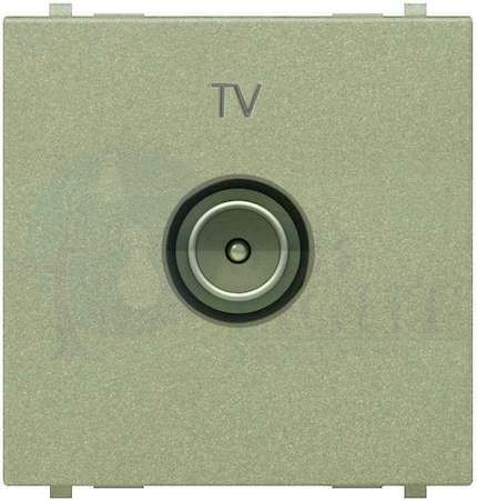 Розетка телевизионная Zenit (TV, под рамку, с/у, шампань) ABB 2CLA225070N1901