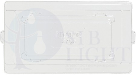 LivingLight Крышка защитная на суппорт, размер 4 модуля BTicino LN4784