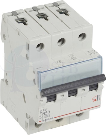 Автомат 3P 50А TX3 (6 кА, B) Legrand 404005