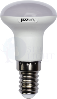 Лампа светодиодная (LED) с отражателем d39мм E14 120  5Вт 220-240В матовая тепло-белая желтая 3000К Jazzway 1033581
