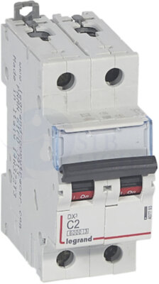 Автомат 2P 2А DX3 (10 кА, C) Legrand 407793