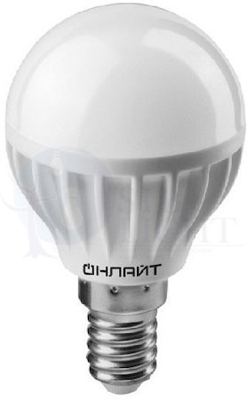 Лампа 71 625 OLL-G45-8-230-4K-E14 ОНЛАЙТ 71625