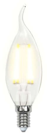 Лампа светодиодная LED 5вт 200-250В свеча на ветру диммируемая 450Лм Е14 3000К Uniel Air филамент Uniel UL-00002863