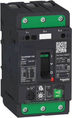 АВТ.ВЫКЛ GV4PE С МНОГОФУНКЦ. NFC РАСЦЕПИТЕЛЕМ 25A 100kA ЗАЖИМ EVERLINK Schneider Electric GV4PEM25S