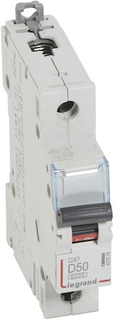 Автоматический выключатель 1 полюс, 50А, D, 10 кА Legrand 407976