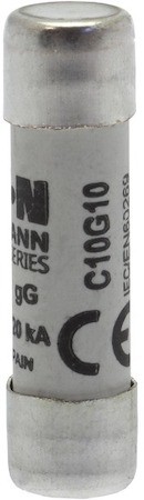 Предохранитель цилиндрический 10х38 10A GG 500В AC, C10G10 EATON C10G10