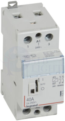 CX3 Контактор 24V 2НО 40А с руч.уп. Legrand 412515