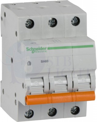 Автомат 3P 25А Домовой (4.5 кА, C) Schneider Electric 11225