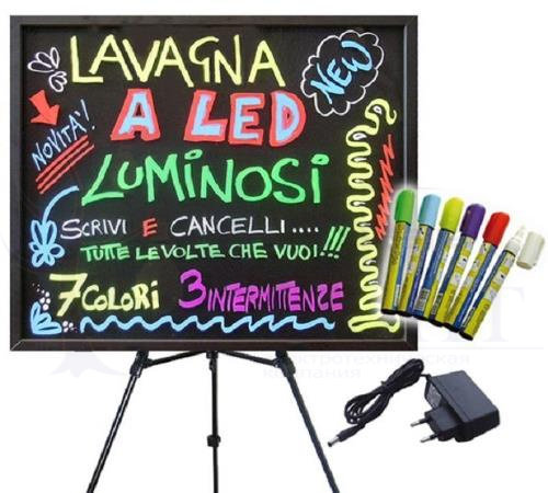 LED доска 50 70 купить для рекламы, светящаяся, неоновая, светодиодная