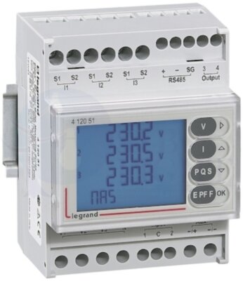 Мультиметр Модульный c передачей данный через RS-485 Legrand 412051