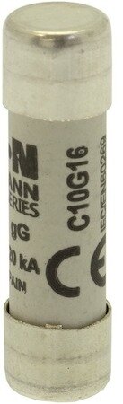 Предохранитель цилиндрический 10х38 16A GG 500В AC, C10G16 EATON C10G16