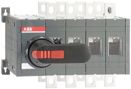 Реверсивный рубильник с быстрым переключением OT400E04CFP 400А 4-п ABB 1SCA108650R1001